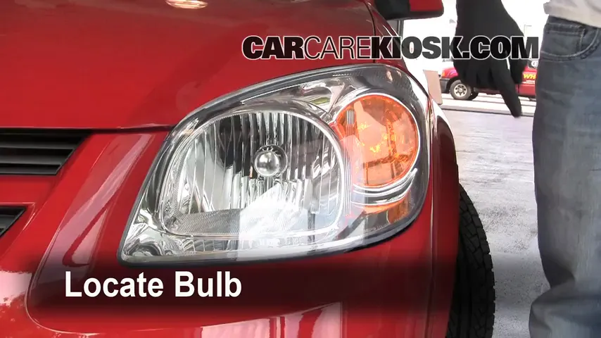 2010 Chevrolet Cobalt LT 2.2L 4 Cyl. Sedan (4 Door) Luces Faro delantero (reemplazar foco)